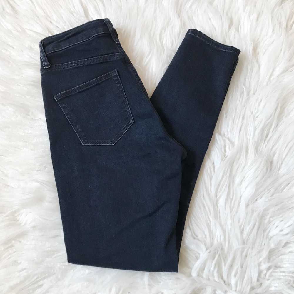 Topshop Moto Jamie Blue Black Skinny Jeans